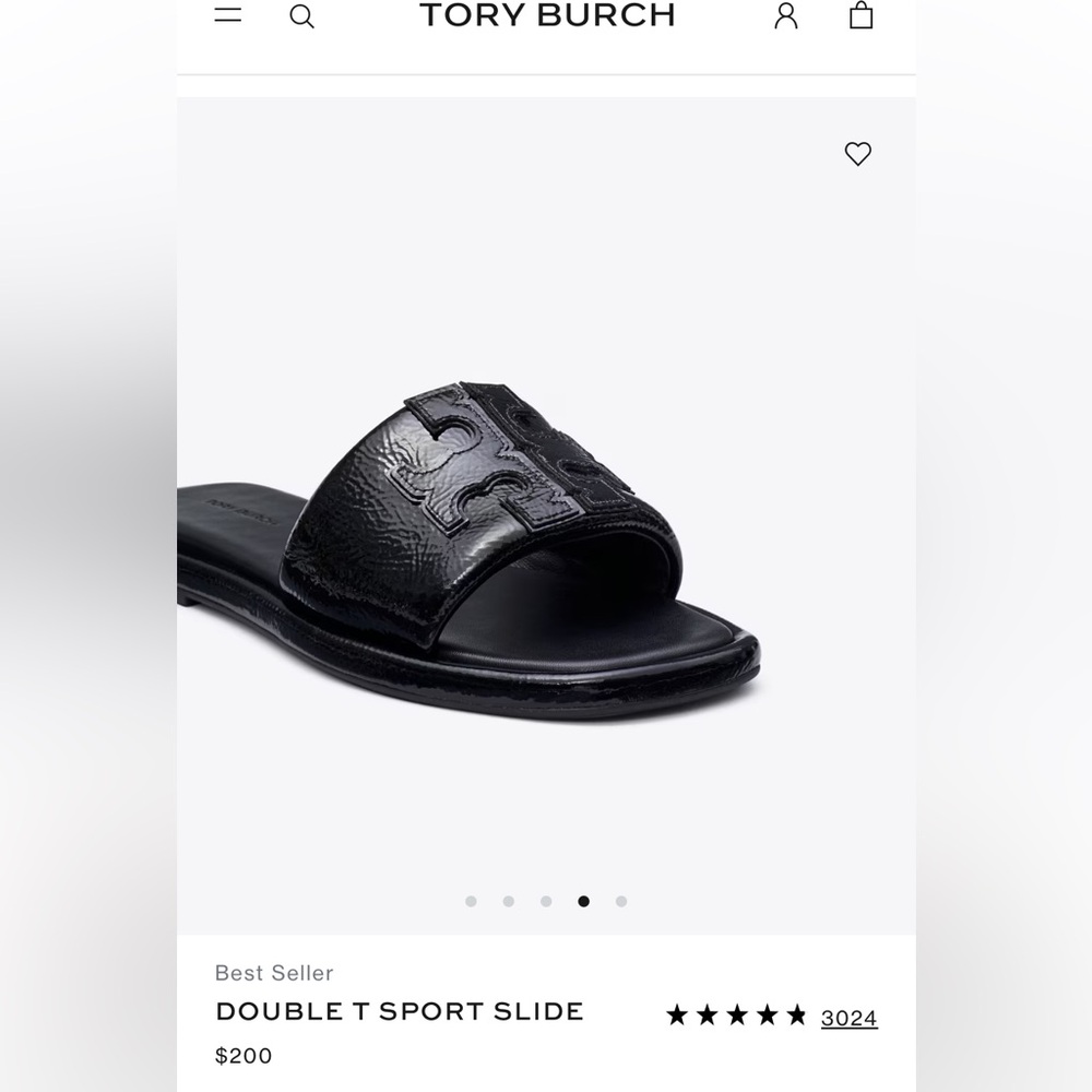 NWT Tory Burch Double-T Genuine Leather Sport Slide Sandal $200msrp - Picture 10 of 10